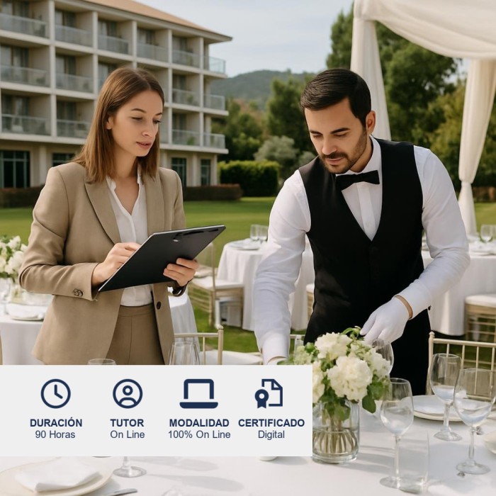 Curso de Organización de Eventos y Banquetería Hotelera